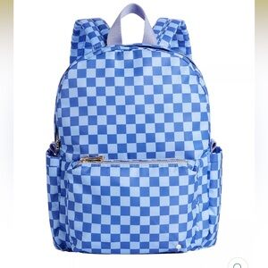New State Lorimer Lilac and Purple Checkered Mini Backpack NWT